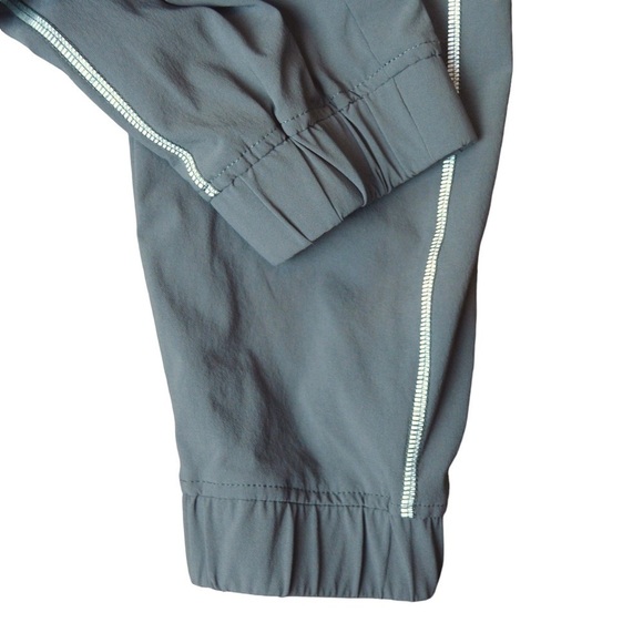Gramicci Nylon Spandex Track Pants, Reflective Seams & Zip‎ Pockets, Gray Medium - Picture 7 of 9